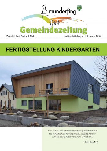 Cover Gemeindezeitung Jänner 2018