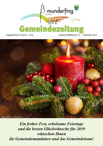 Cover Gemeindezeitung Dezember 2018