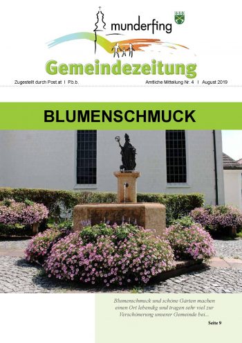 Cover Gemeindezeitung August 2019