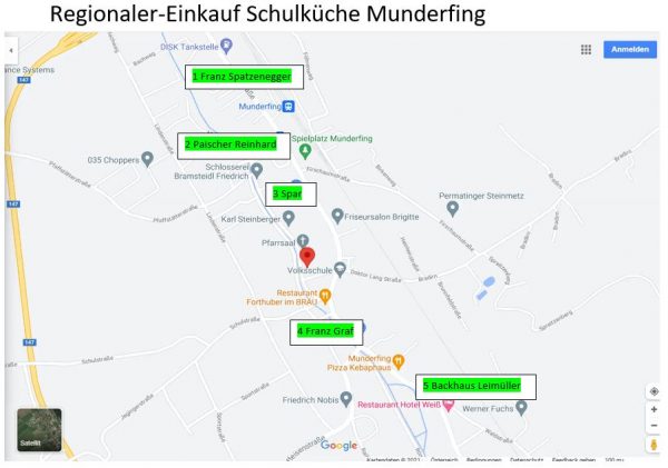 Dieses Bild zeigt eine Landkarte mit den Lieferanten