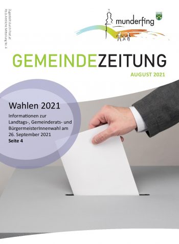 Cover Gemeindezeitung August 2021