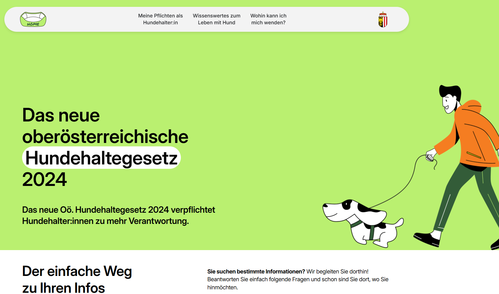 Die neue Hunde-Website des Landes OÖ ist online