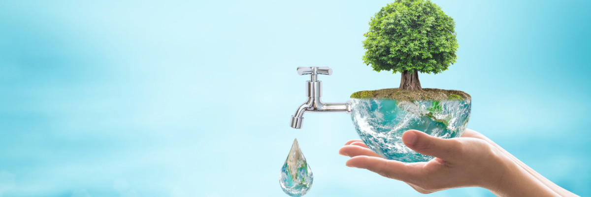 Wasserhahn aus Erde